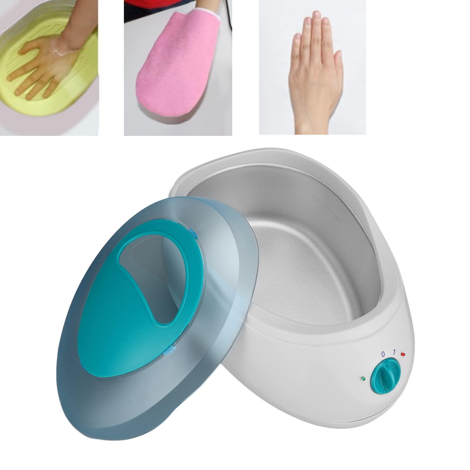 HURRISE Paraffin Wax Bath Machine, 2.3L Moisturizing Soothing Hand Feet Wax Spa Machine Kit Keep Warm Paraffin Hand Wax Machine for Arthritis(US)