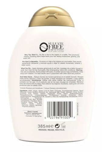 OGX Ogx Shampoo Coconut Milk Nourishing 13 Ounce (384ml) (Pack of 3)