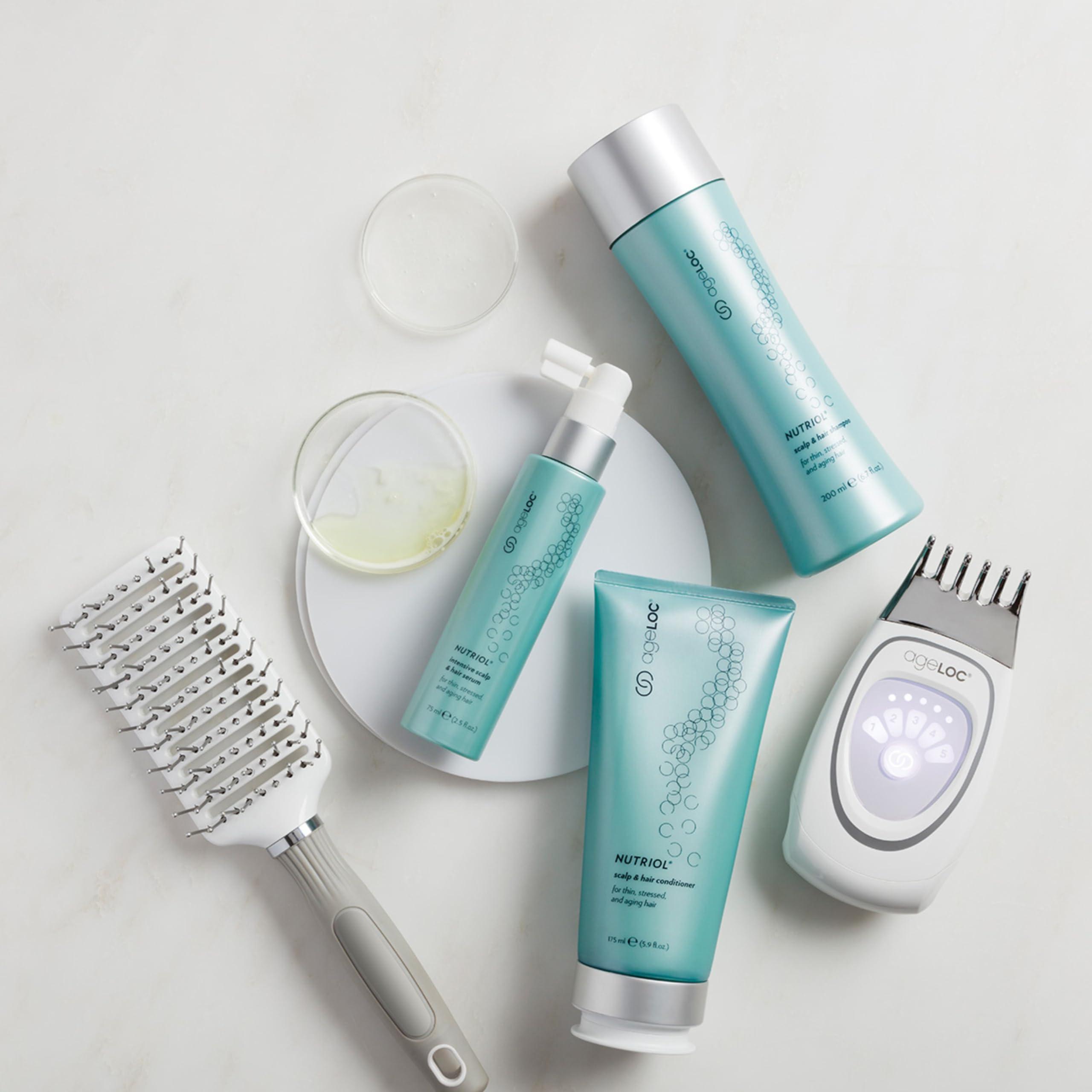 Nu Skin Nu Skin ageLOC Nutriol Scalp & Hair Shampoo | 6.7 fl. oz | Fuller Hair Formula with Vitamin E & Antioxidants | Nourishes Dry & Damaged Hair | Safe for Color-Treated Hair | Daily Use for All Hair Types