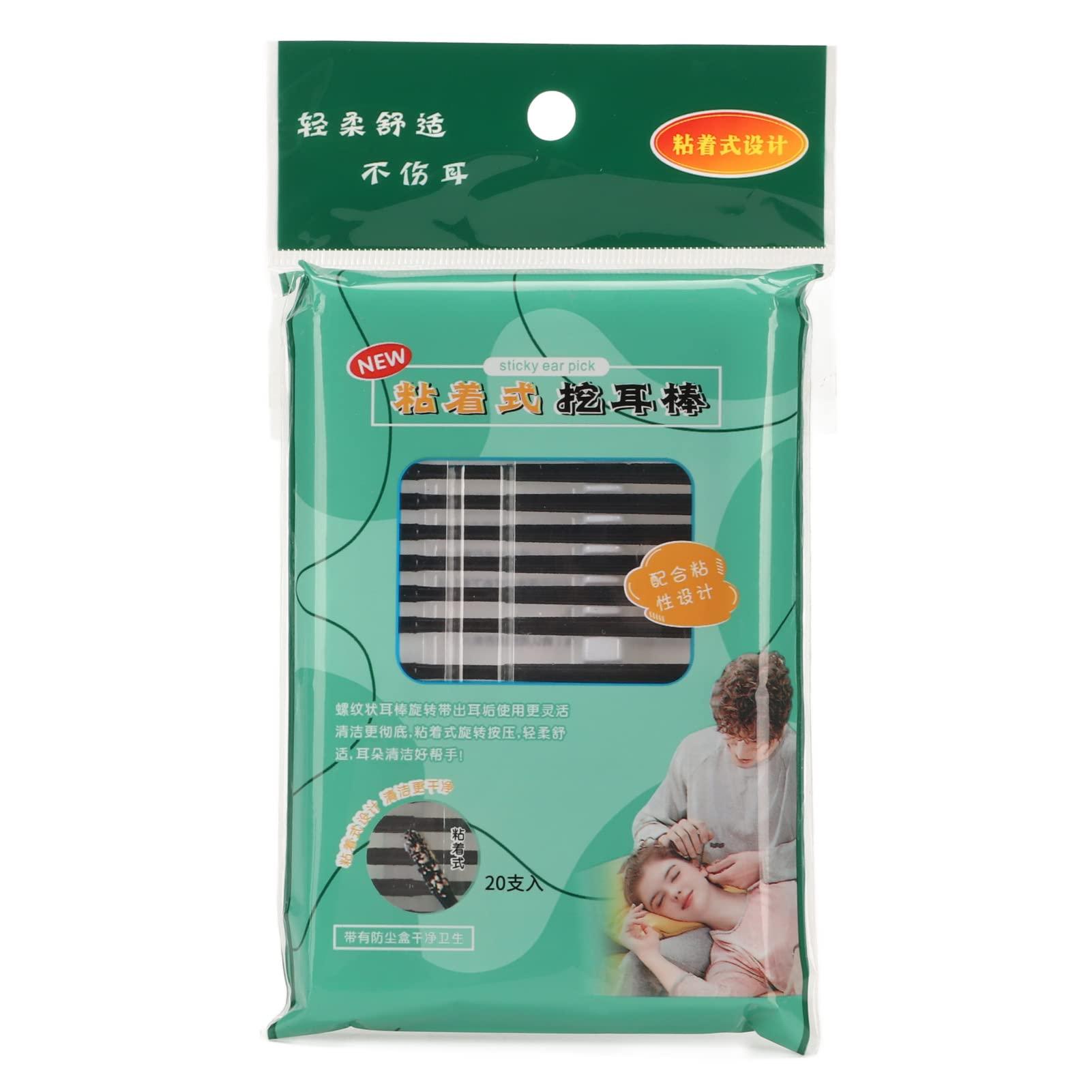 Dioche Dioche 100pcs Disposable Ear Pick, Earwax Removal, Plastic Ear Clean Tool, Curette Spoon Cleaner 360 Degree Cleaning Stick Ear Pick For Kids Adults