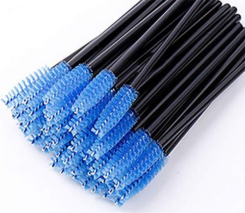 BesYouSel BesYouSel 100PCS Disposable Eyelash Mascara Brushes Eyelash Curler Brush Set Professional Eyelash Wands Applicator Makeup Brush Tool Kits,Blue