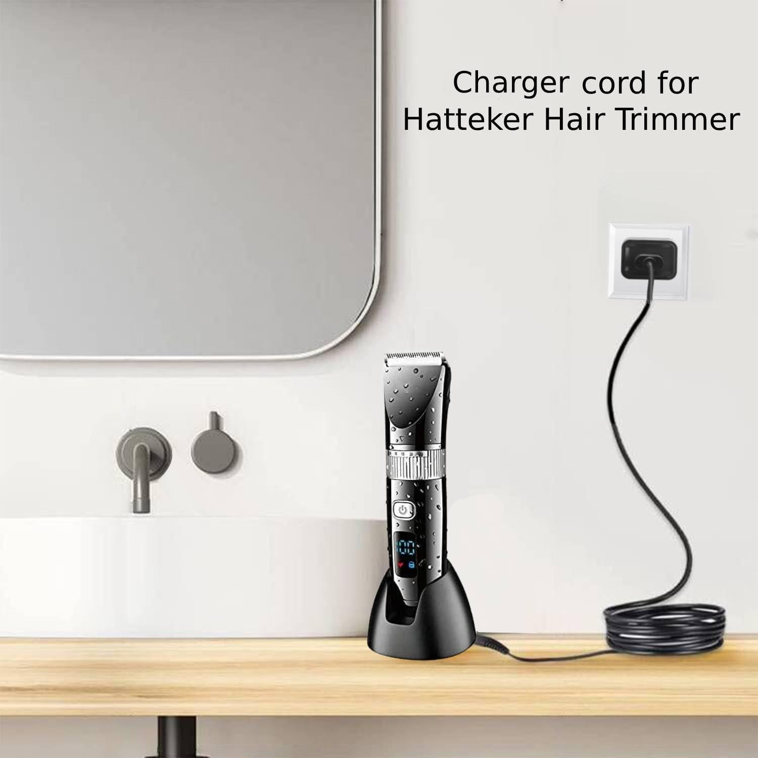 YANZHI YANZHI 2-Pack Charger Cord for Hatteker Replacement Hatteker Hair Clipper RFC-690 RFC-588 RFC-696 RFC-692 RFC-598 RFC-696B RSCX-7568 RSCX-9598 Power Supply Charging Cable (1.5M)