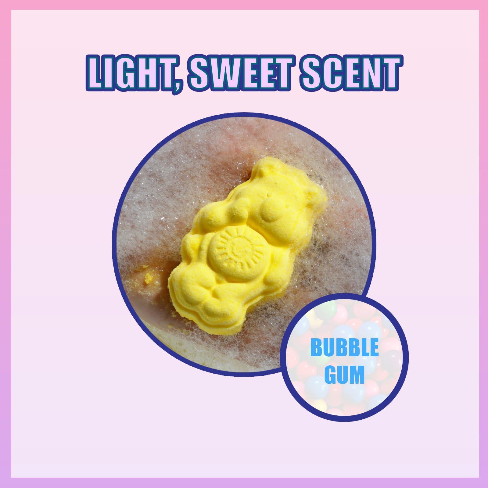 Townley Girl Care Bears 6 Pack Bubblegum Scented Bath Bombs - Ages 3+ Character Molded Bath Bombs Fun & Bright Colors - Great Birthday Gifts, Stocking Stuffers, Slumber Parties, Spa Days & More by Townley Girl