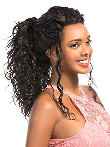 HAIR TOPIC HAIR TOPIC MEGA LACE 112 (1 Jet Black) L-Part Lace Front Wig