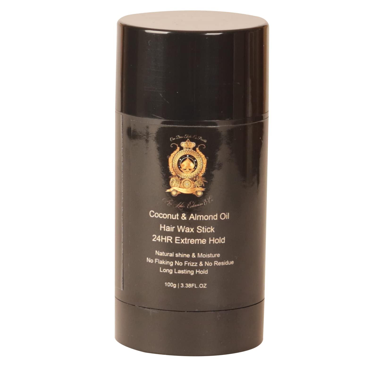 Ace Hair Extensions & Co. Ace Hair Wax Stick - Non-Greasy Flyaway Control with Coconut and Almond Oil - Extreme Hold for Hair Edges, Wigs, and Bed Head Bar