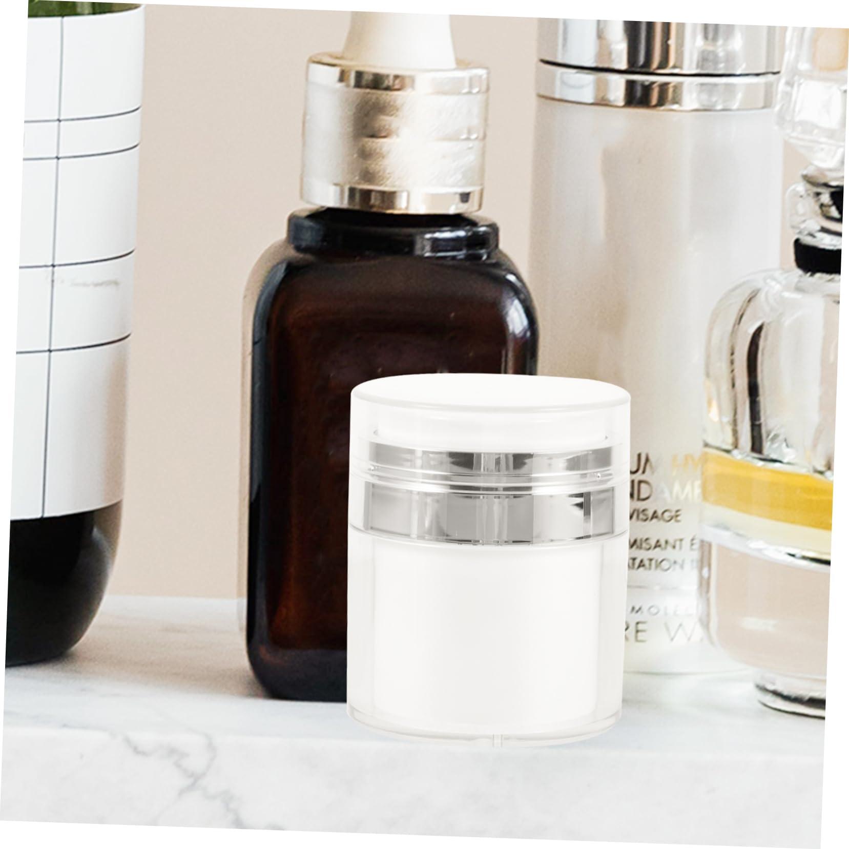 Baluue Baluue 5sets Press Cream Jar Mini Lotion Pump Jar Refillable Cosmetic Jar Empty Airless Pump Bottles Airless Pump Jars for Lotions and Creams Empty Lotion Jars Lotion Dispenser 2pcs*5