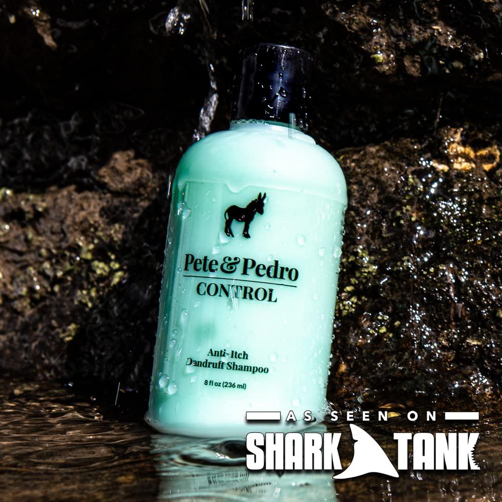 Pete & Pedro Pete and Pedro Control and Conditon Combo | Extra-Strength Dandruff & Anti-Itch Medicated Coal Tar Peppermint Shampoo Plus Restorative Peppermint Conditioner {Featured on Shark Tank}