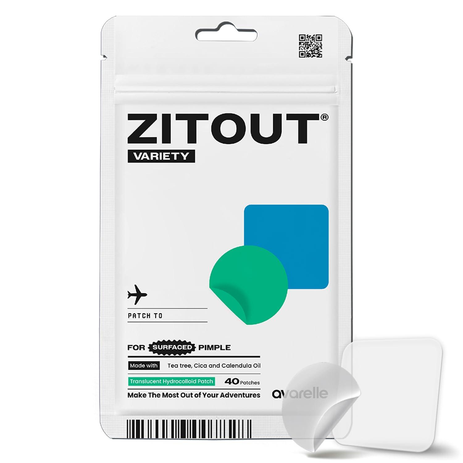 AVARELLE AVARELLE Acne Pimple Patch (40 Count) Absorbing Hydrocolloid Spot Treatment with Tea Tree Oil, Calendula Oil and Cica, Certified Vegan, Cruelty Free (VARIETY / 40 COUNT)