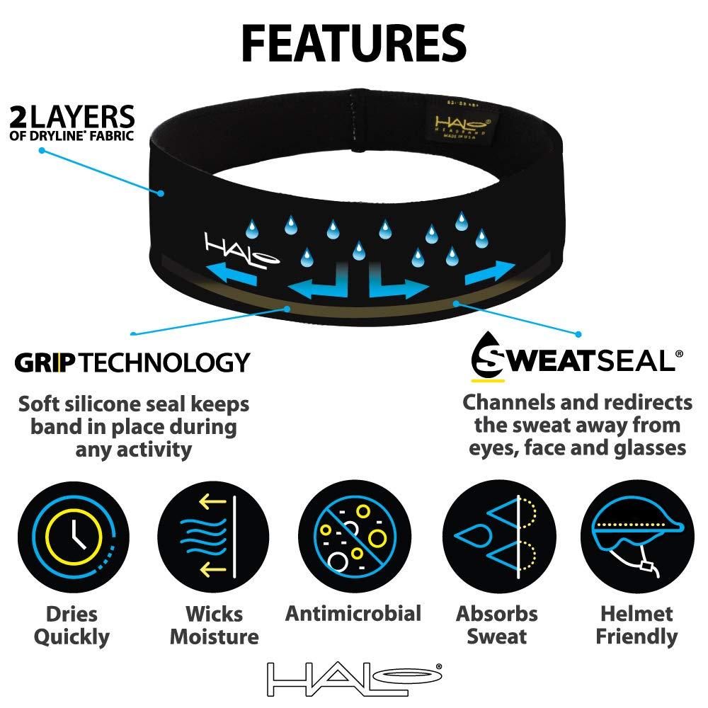 Halo Headband Halo Headband Halo II (Grivet Green) Sweatband Pullover for Men and Women, No Slip with Moisture Wicking Dryline Fabric