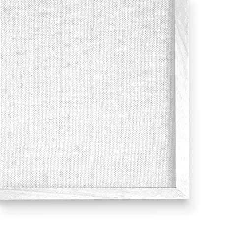 Stupell Industries Stupell Industries Glam Shimmer Lip Pucker Kiss Minimal Cool Tones, Designed by Amanda Greenwood White Framed Wall Art, 24 x 30, Blue