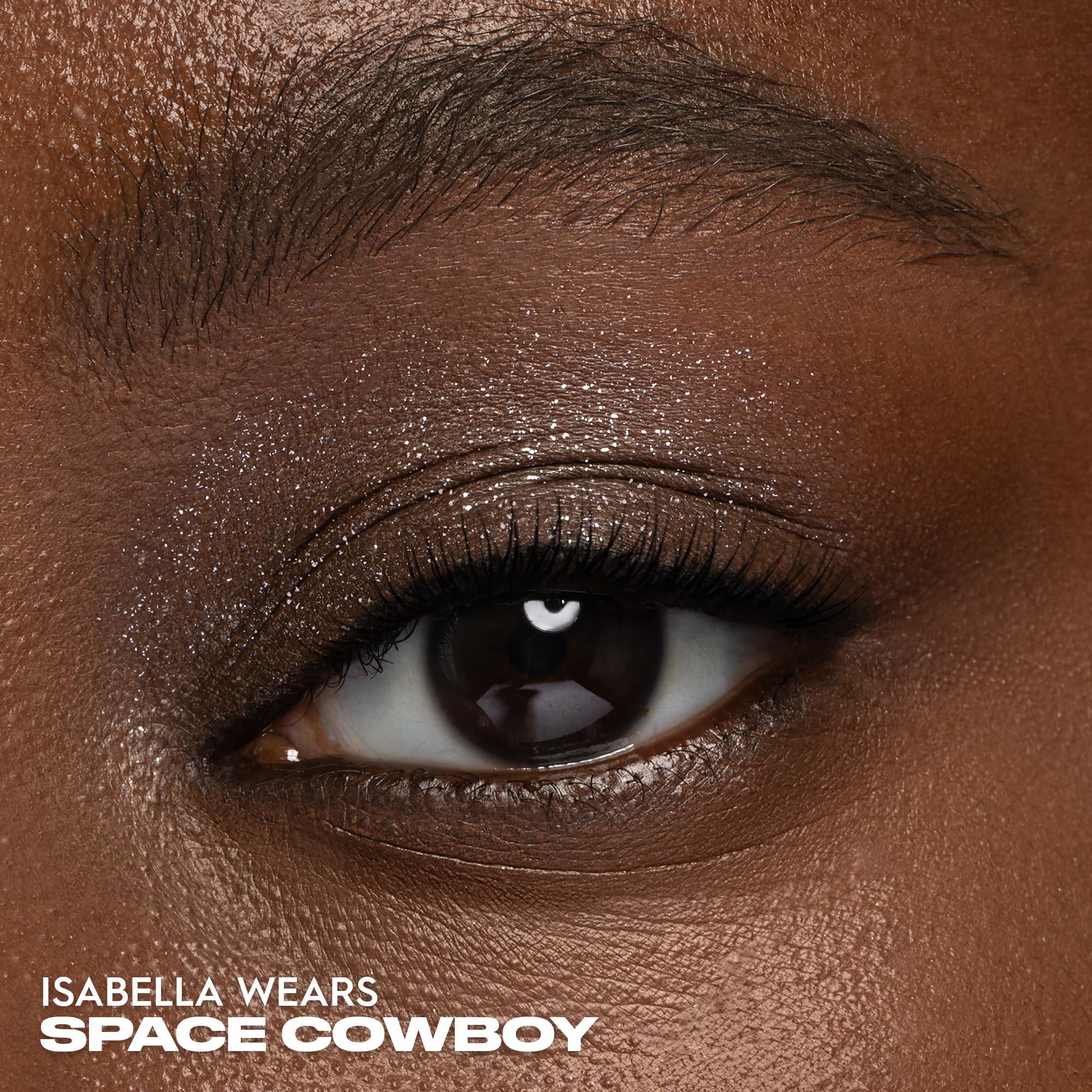 URBAN DECAY URBAN DECAY Space Cowboy Eyeshadow + Eyeliner Duo Set - Moondust Glittery Eye Shadow (Champagne Gold Silver Sparkle) - 24/7 Waterproof Eyeliner Pencil (Light Peach Shimmer + Silver Glitter)