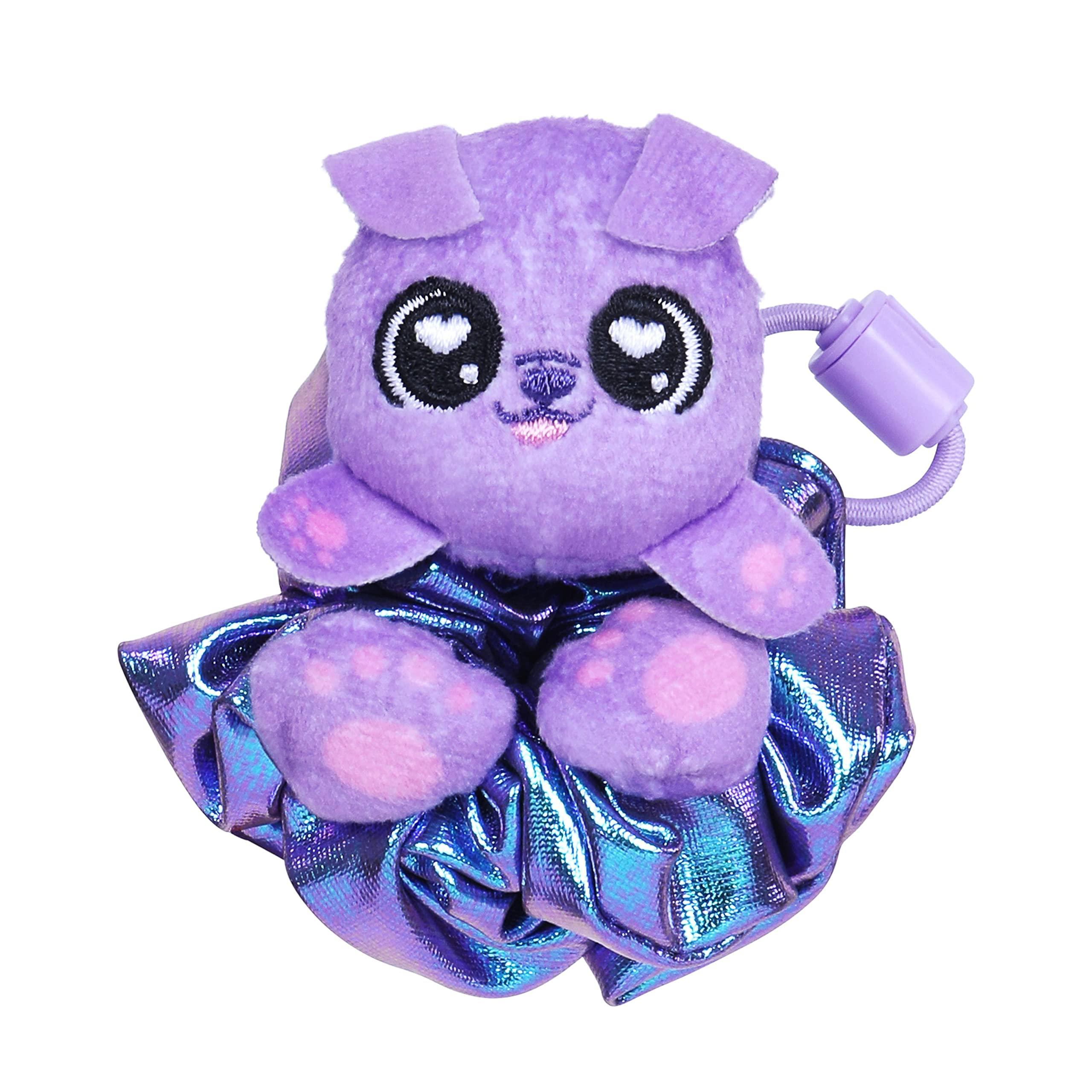 Scrunchmiez ScrunchMiez Single Surprise Pack, Magically transforms from Hair Scrunchie to Cute Plush Friend as Well as Backpack Clip. So Many Characters to Collect & wear.,(ID96524)