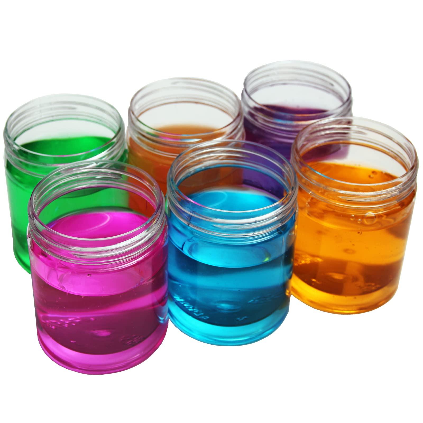 hodooly 8 oz Plastic Containers with Lids + 4oz Small Containers with Lids (Set of 12) Plastic Jars with Lids Cosmetic Jar for Body Butter, Bath Salt, Slime and Beauty Product