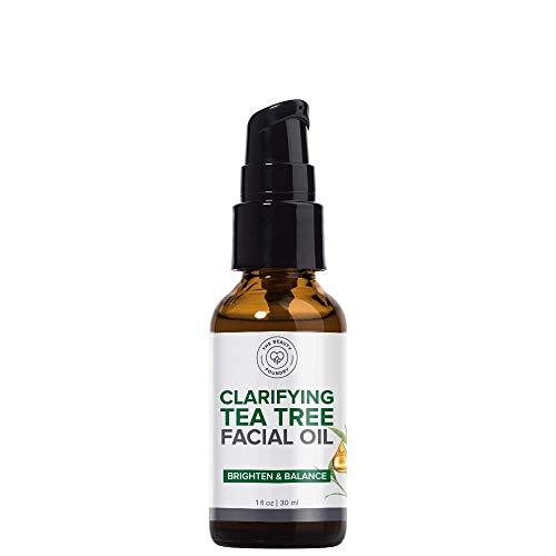 Beauty Foundry Beauty Foundry Clarifying Tea Tree Facial Oil, Targets Acne and Uneven Skin Tone, Antioxidant-Rich Beauty Oil, 1-fl oz/30ml (1 Pack)