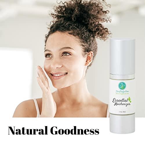 Skin Perfection Skin Perfection Essential Moisturizer Made with Organic Ingredients To Hydrate, Minimize Fine Lines, Increase Elasticity, Renew Fullness Clean Beauty for Day 1 Oz
