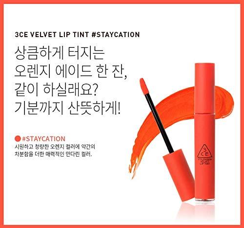 3CE 3ce Velvet Lip Tint,Long Lasting Soft Matte Lip Makeup Staycation 4g
