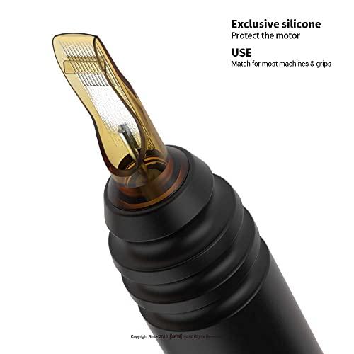 RHEIN RHEIN Tattoo Cartridge Needles 20pcs 9RM #12 Standard 9 Round Magnum Needle Diameter 0.35mm, 3.5mm M-Taper for Tattoo Artists & Beginners Open Tips EN02-20-OF1209RM