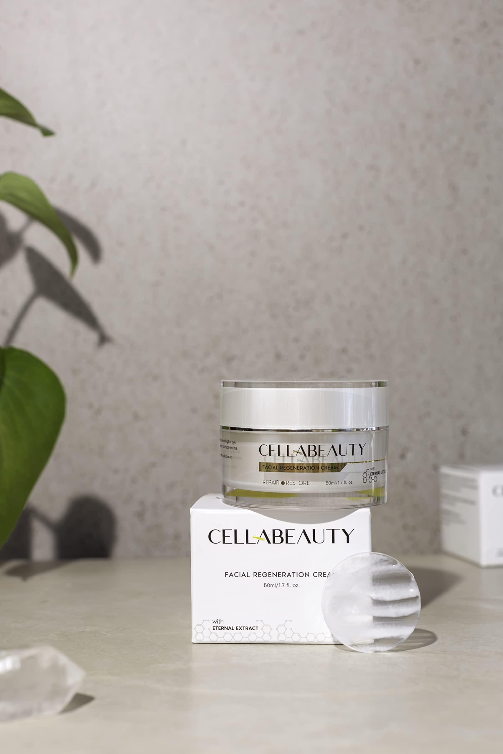 Cellabeauty Cella Beauty Facial Regeneration Cream (30ml) Anti Aging and Skin Firming Cream For All Skin Types - Cruelty Free, Plant Based - (1.7oz)