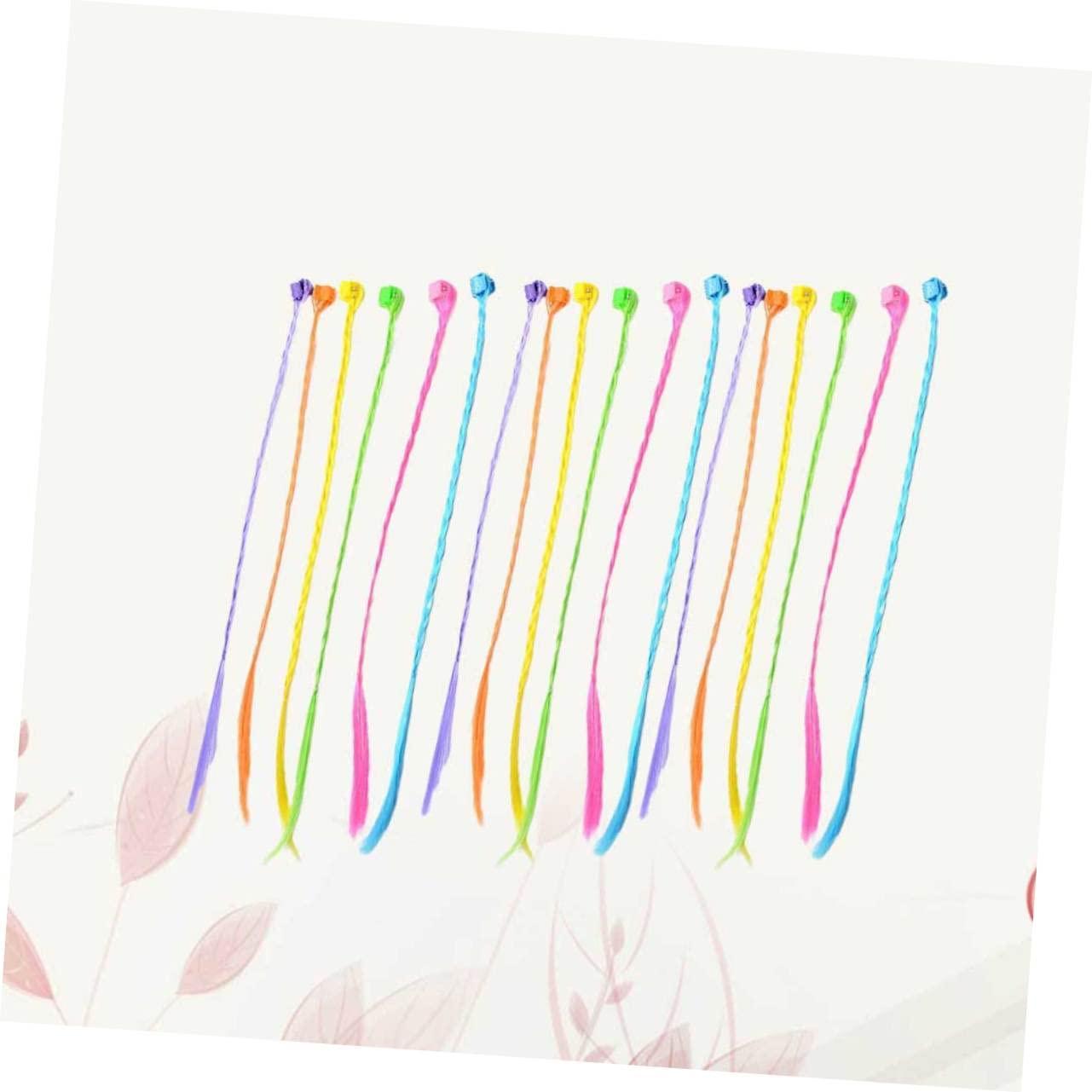 Beavorty Beavorty 36Pcs childrens braided hair clips braided ponytail extension kids braiding hair clip kids hair extension toddler hair clips for braids Hair Grips Jaw Clip girl child wig button