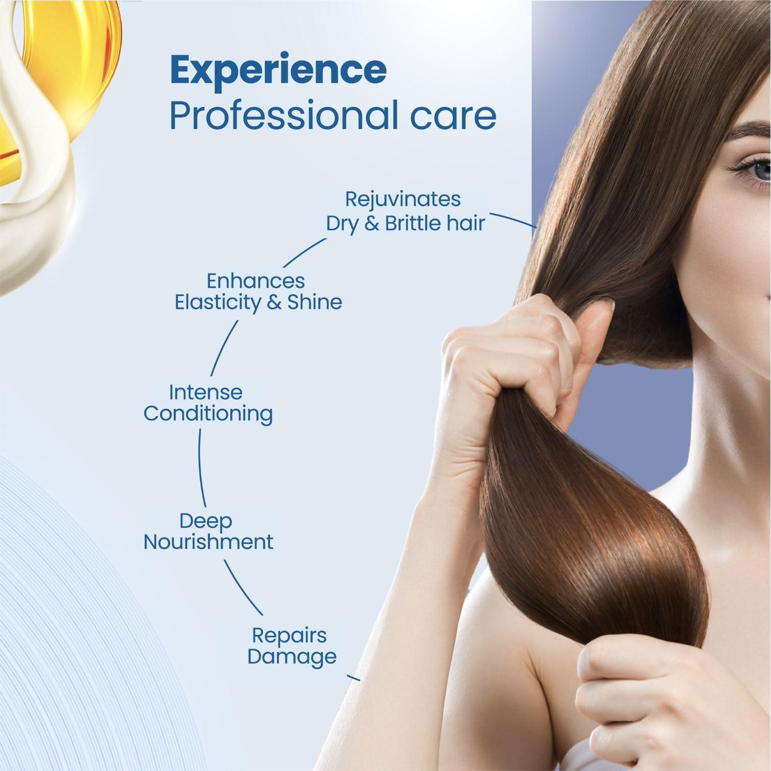 Yuthika Yuthika Professional UltraCare Hair Mask for Damaged Curly & Frizzy Tangled Hair Advanced Repair Formula Support Hair Growth, Scalp Hydration for Longer, Thicker, Fuller Hair for Men & Women - 150 ml