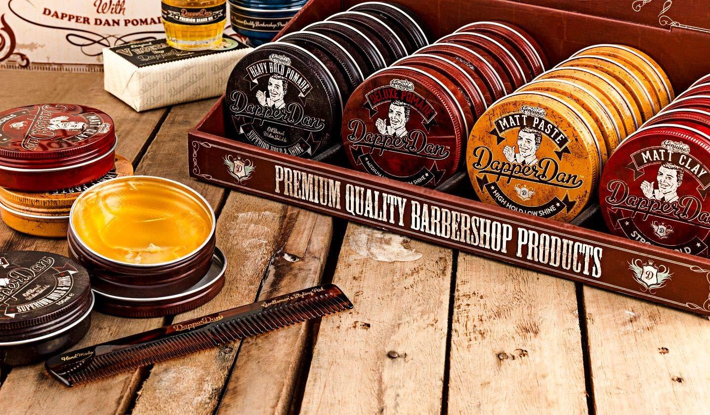 Dapper Dan Dapper Dan Matt Clay, Strong Hold Matt Finish, Soft Clay, Easy Application, Mens Hair Styling Product, 2 x 100 ml