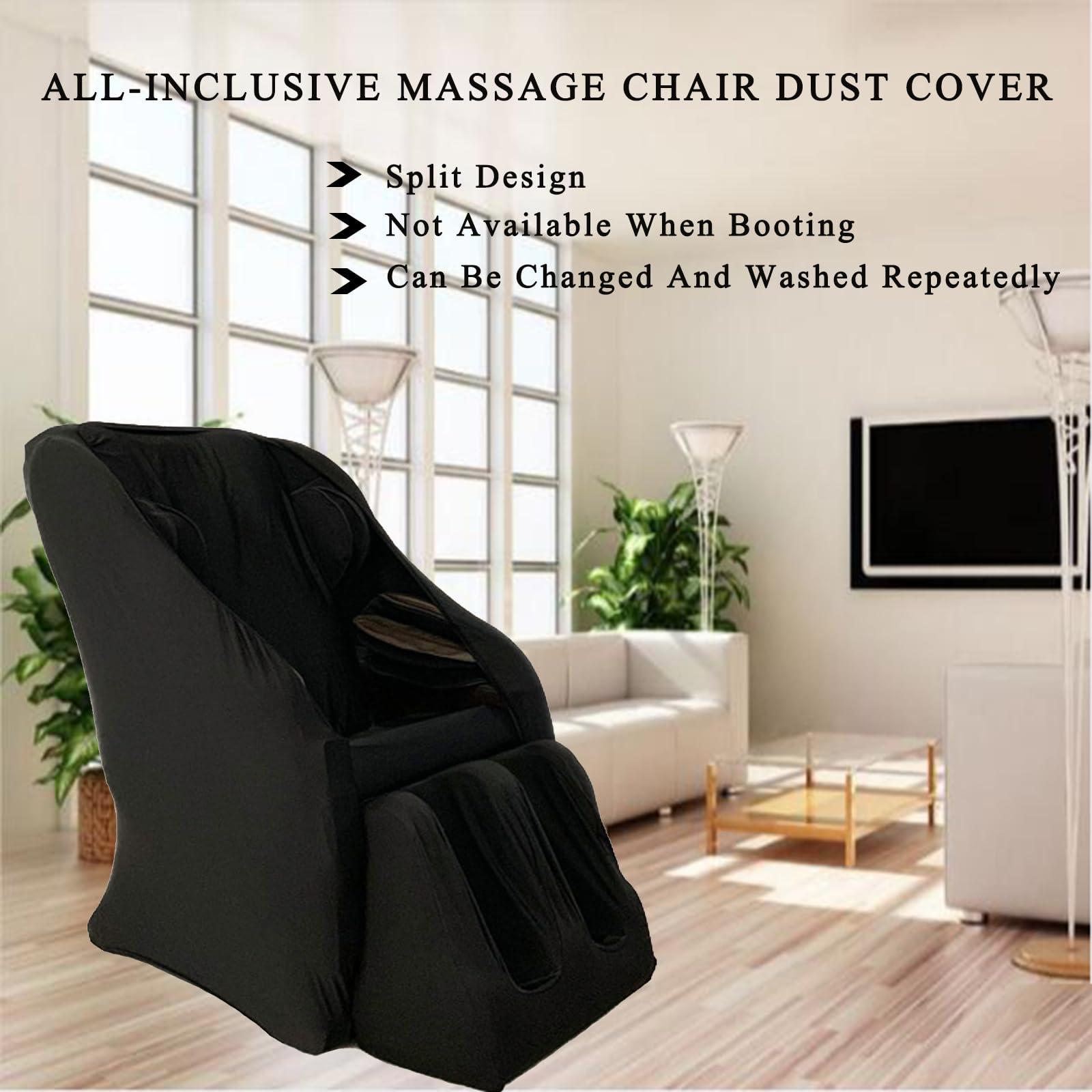 PHASFBJ PHASFBJ Massage Chair Full Body Cover,Waterproof Dust Proof Recliners Covers for Cat and Dog Scratch Proof Stretch Protectors Machine Washable,Black,Package 3