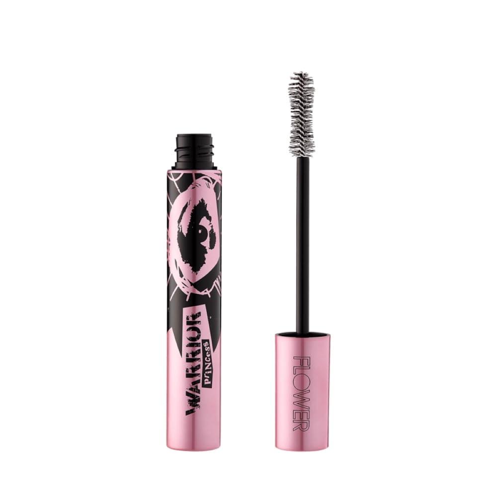 FLOWER BEAUTY FLOWER Beauty By Drew Barrymore Volumizing Mascara - Warrior Princess - With Clump Free Technology for Lash Lengthening + Lash Lifting + Curling - Washable + Defining + Buildable - Black
