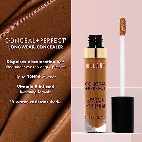Milani Milani Conceal + Perfect Longwear Concealer - Cool Toffee (0.17 Fl. Oz.) Vegan, Cruelty-Free Liquid Concealer - Cover Dark Circles, Blemishes & Skin Imperfections for Long-Lasting Wear