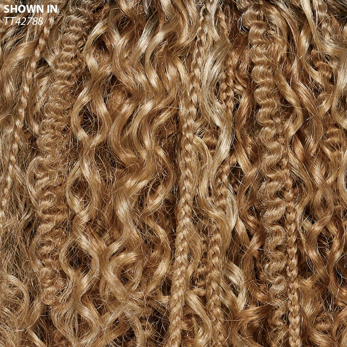 Especially Yours Especially Yours Ebonee Braided Bob Wig with Loose Curls, Box Braids in Runway Shades