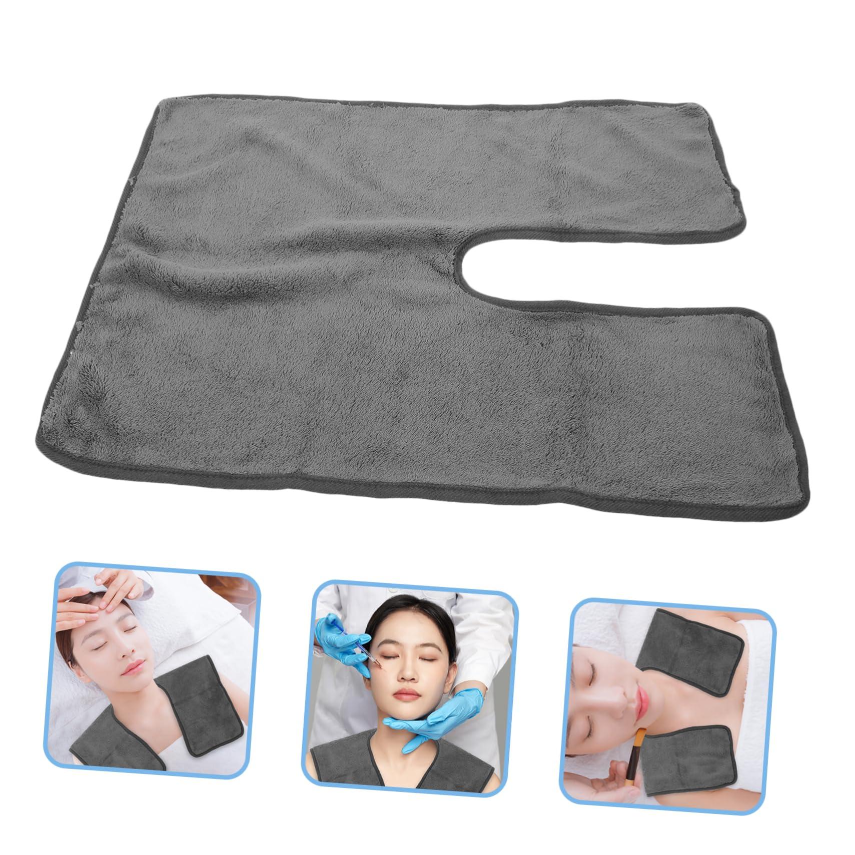 FOMIYES FOMIYES 2pcs Beauty Towel Facial Cleansing Towels Bath Towel Facial Towel Head Towels for Wet Hair Salon Used Towels Hand Towels Face Towels Towel for Hair Wrapping Dark Grey Coral Fleece