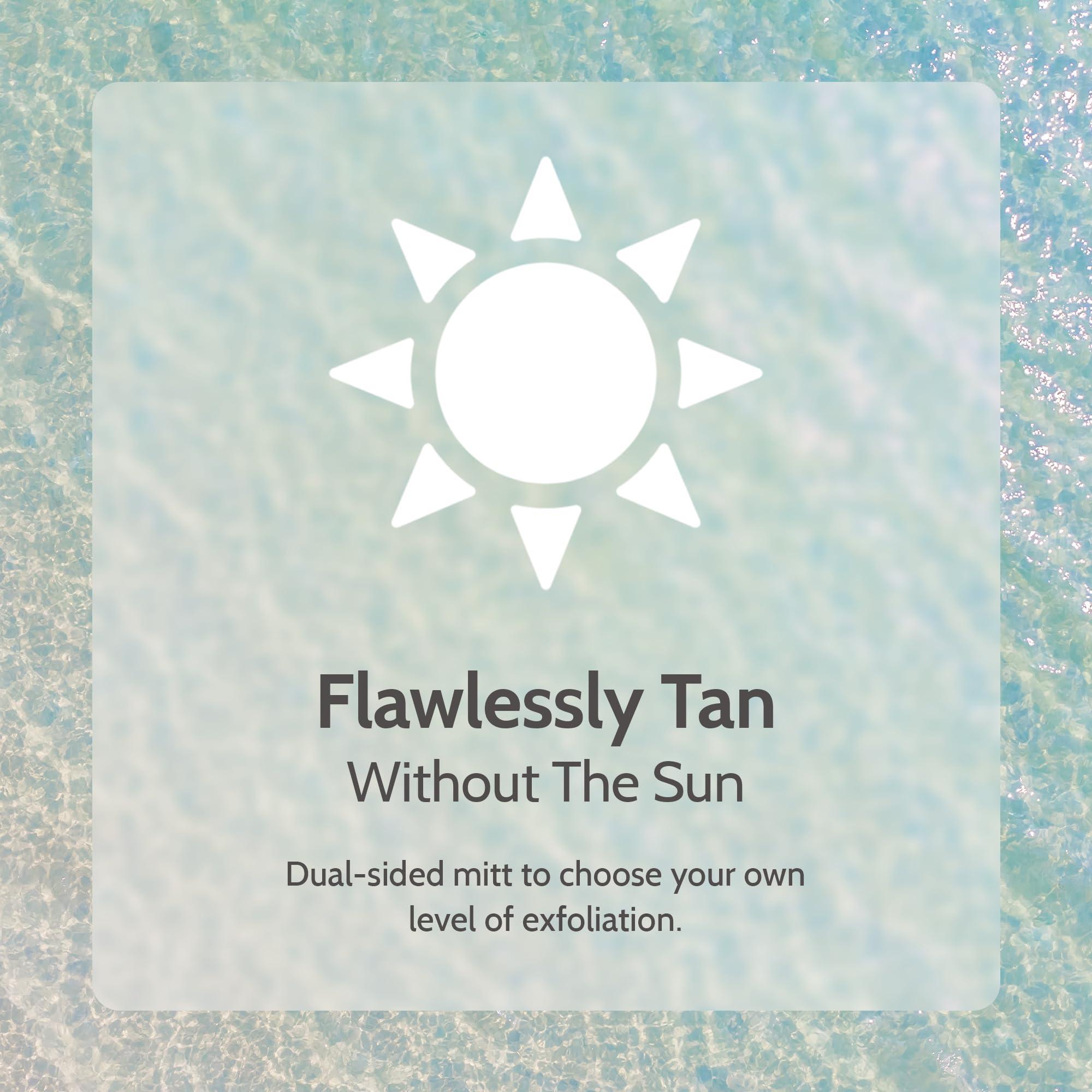 Fake Bake Fake Bake In The Buff Exfoliating Mitt - Washable Reusable Self Tanner Lotion, Spray or Foam Prep Glove for Buffed Tan-Ready Skin - Dead Skin Remover, Buffer, Smoother - 1 Professional Mitt