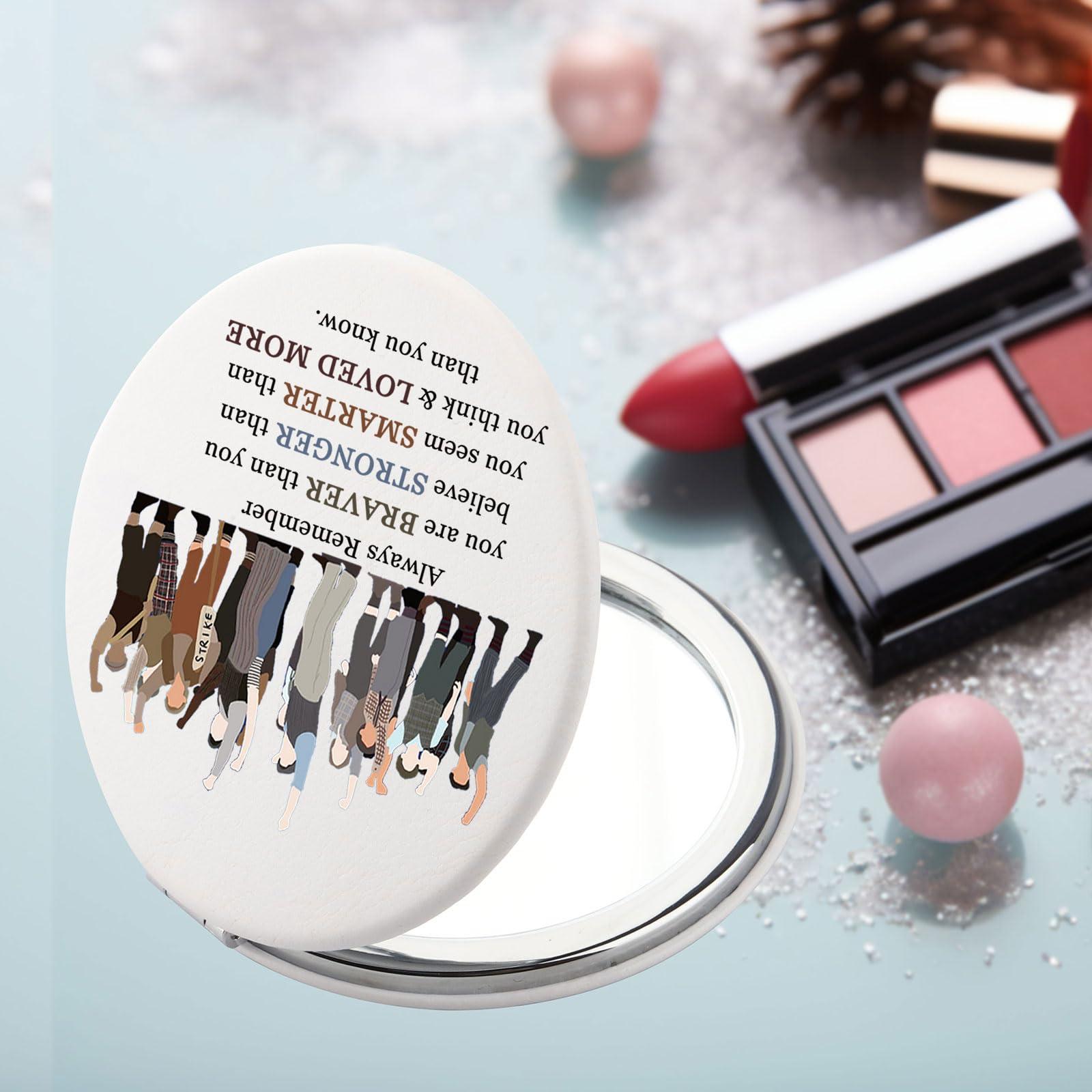 SEIRAA SEIRAA Newsies Musical Pocket Mirror Newsies Musical Gifts Newsies Musical Merchandise Newsies Musical Compact Mirror (Rise Up Hand)