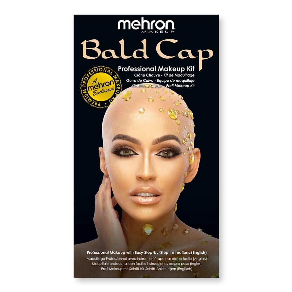Mehron Mehron Makeup Premium Character Kits| Makeup Kits for Halloween & Cosplay| Made in the USA | Complete Makeup Kit | Includes all Makeup, Tools, & Instructions on How to Create the Look | (Bald Cap)
