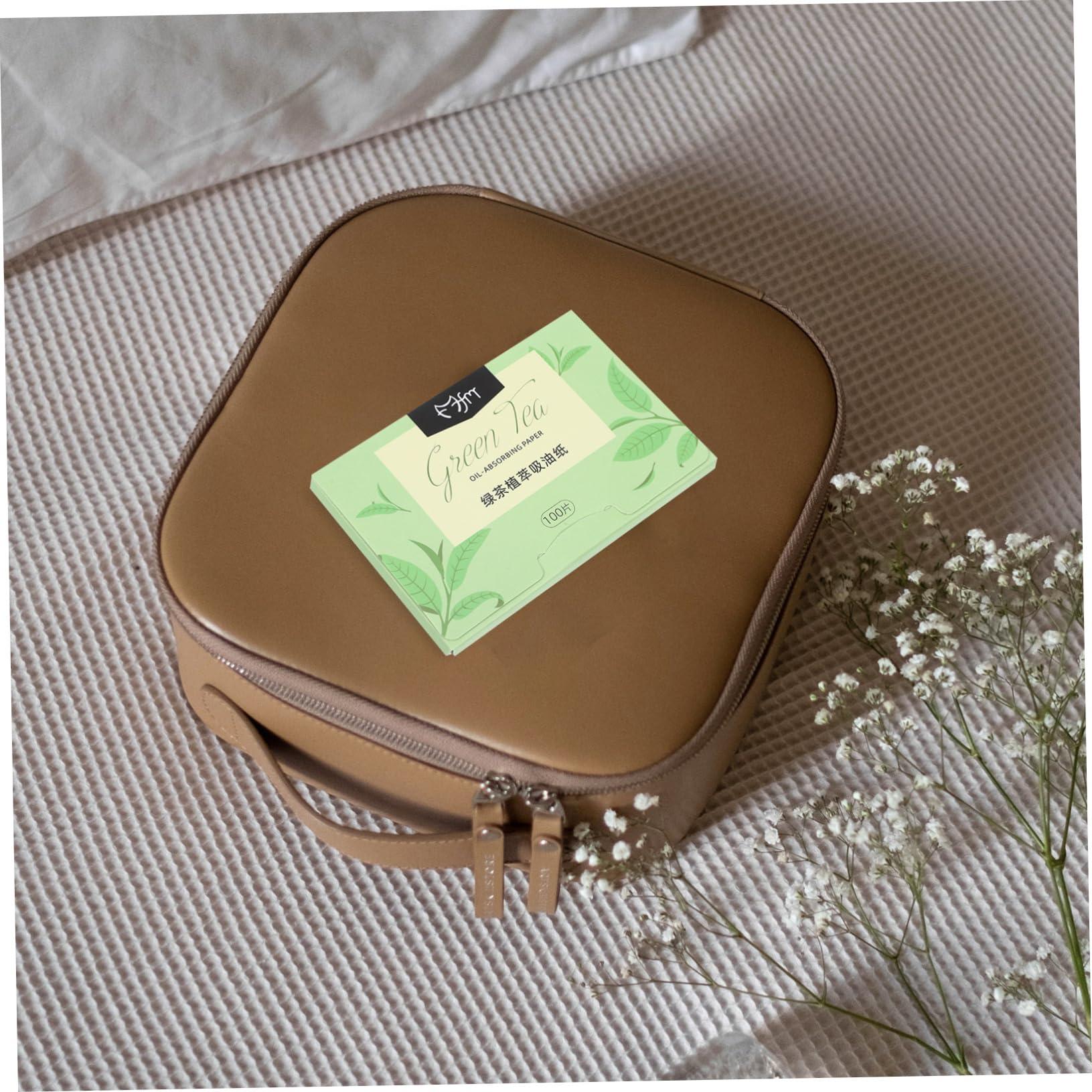 VINTORKY VINTORKY 10 Pack Facial Oil Absorbing Sheets 1000 Sheets per Box Thin Portable Double-Sided Paper for Oily Skin Care Random Colors