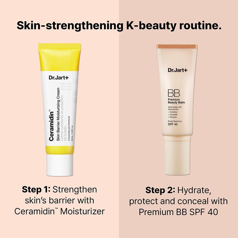 Dr.Jart+ Dr.Jart+ Premium BB Tinted Moisturizer with SPF 40 and Niacinamide | bb cream | Korean Skin Care, Medium-Tan, 1.35 fl oz
