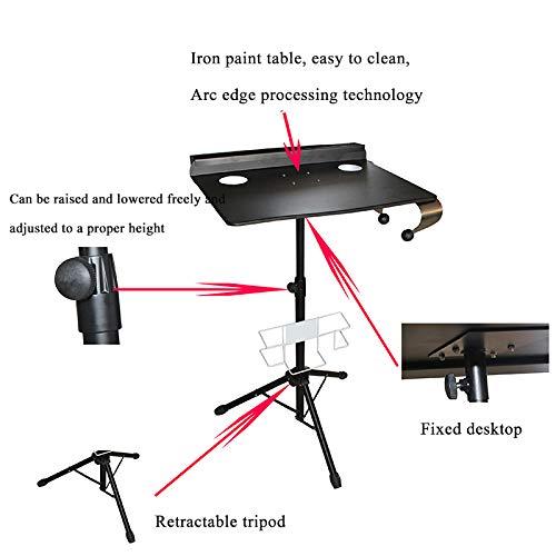 TBVECHI Tattoo Workstation Height Adjustable Salon Instrument Tray Large Portable Mobile Tattoo Desk Table for Beauty Salon and Tattoo Studio (Type 1)