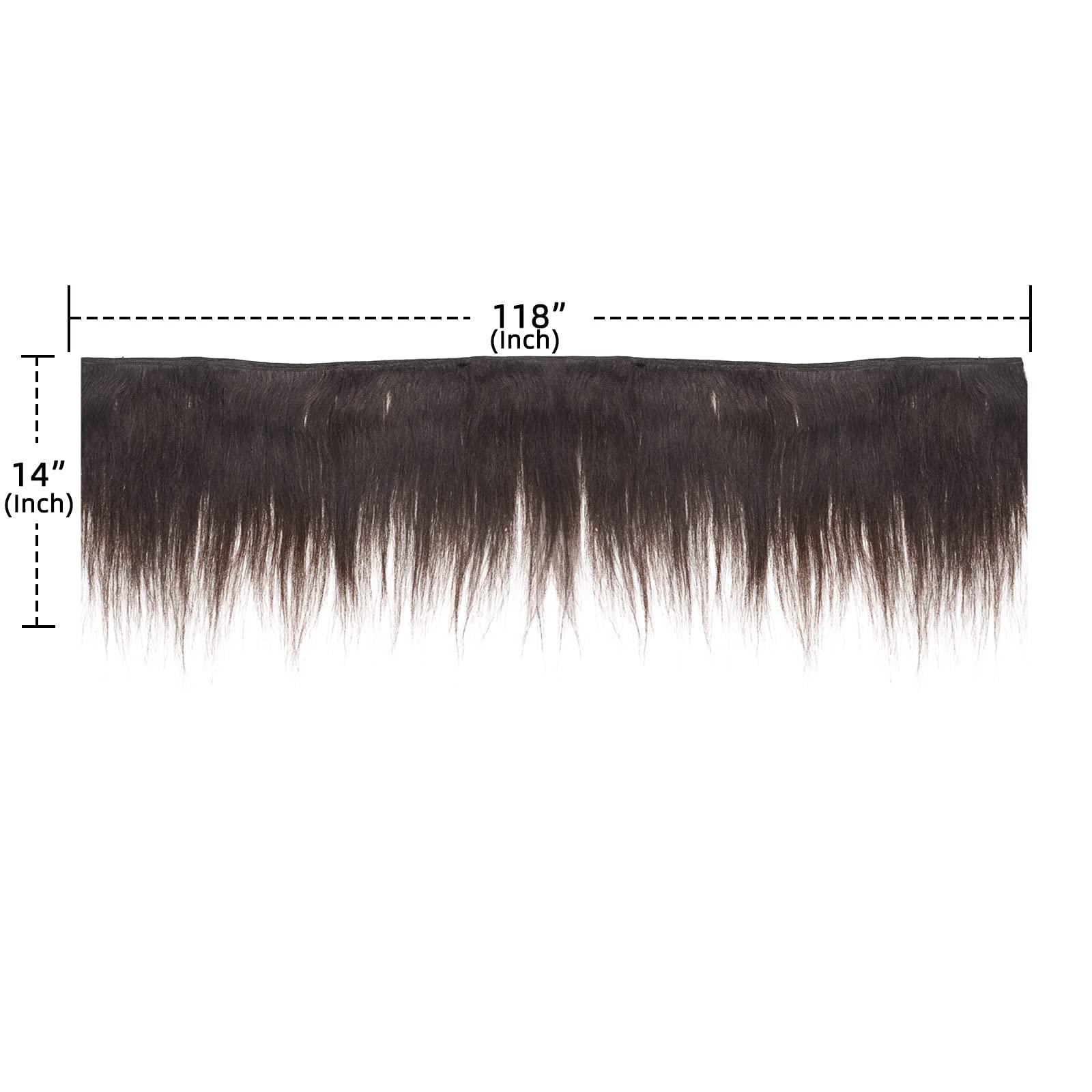 KARA HAIR FASHIONISTA New Remy Yaky-Remy Blue 100% VIRGIN Human Hair Weave- Shed Free&Tangle Free (#1B, 14“ packs of 2)