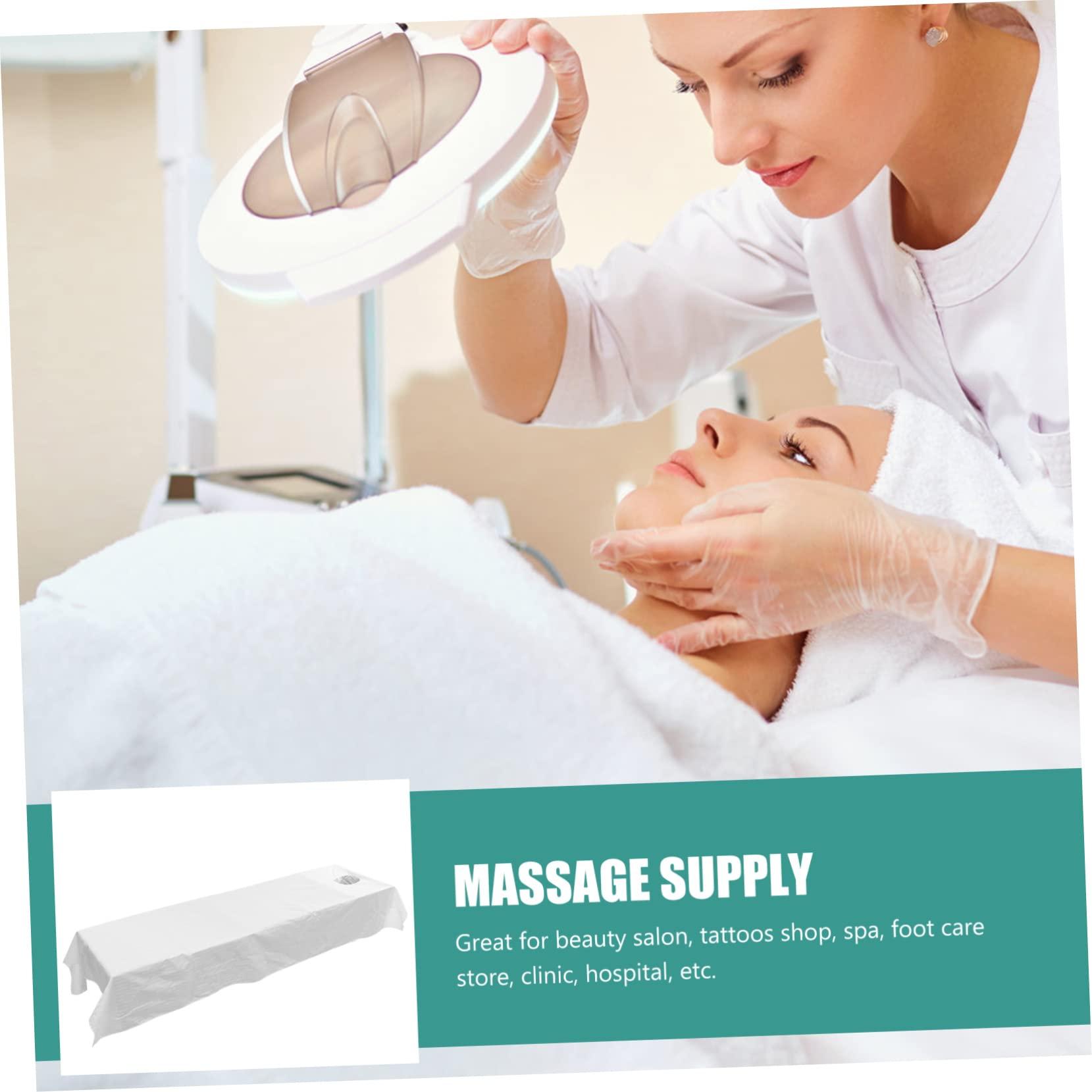 Mipcase Mipcase Face Hole Massage Table Sheet Massage Cushion Supple Massage Towel Salon Face Pad 117x220cm