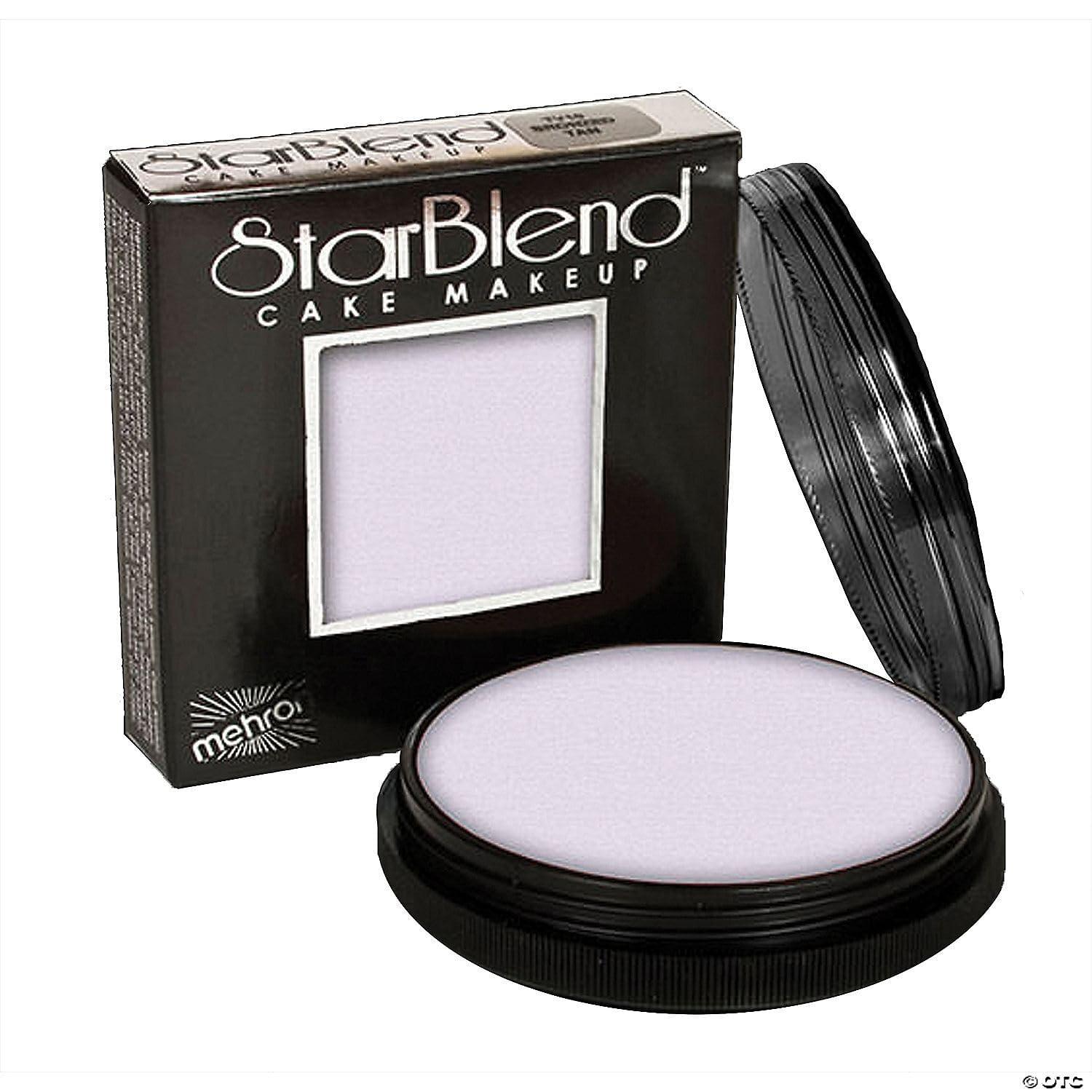 Mehron Mehron Makeup StarBlend Cake Makeup | Wet/Dry Pressed Powder | Powder Foundation | Sable Brown Face Paint & Body Paint 2 oz (56g)