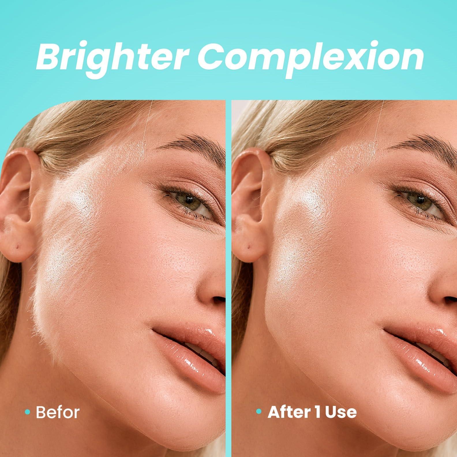 Liberex Cleansing Your Days Sonic Dermaplaning Tool for Face - Rechargeable Dermaplane Razor with 6 Refill Dermablades, Facial Hair & Peach Fuzz Remover for Women