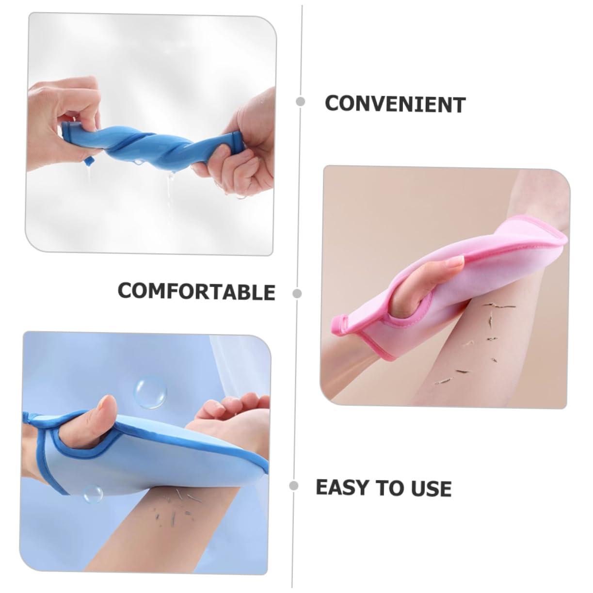 BUTIFULSIC BUTIFULSIC 4pcs Glove Bath Towel Shower Mitts Skin Scrubbing Mittens Exfoliator Mitt Bath Mitt Bath Glove Back Wash Scrubber Bathing Gloves Body Scrubber Exfoliating Mitt Bath Scrubber PVA