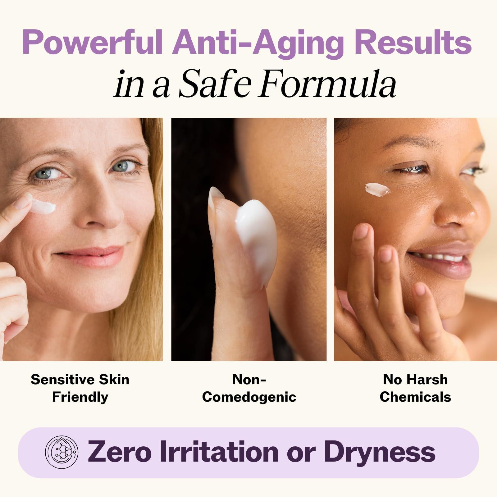 LilyAna Naturals LilyAna Naturals Eye Cream - Eye Cream for Dark Circles and Puffiness, Under Eye Cream, Anti Aging Eye Cream Reduce Fine Lines and Wrinkles (1.7 Ounce, Rosehip and Hibiscus (Tube))