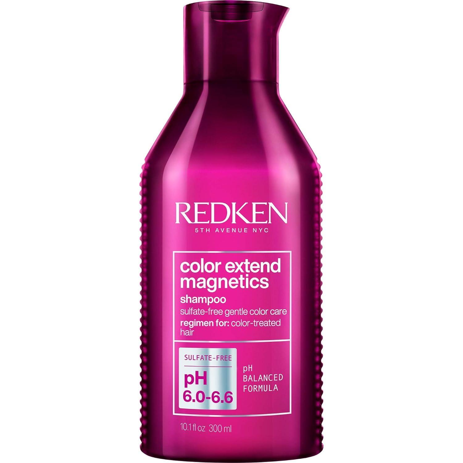 REDKEN Redken Color Extend Magnetics Shampoo | For Color-Treated Hair | Gently Cleanses & Protects Color | With Amino Acid | Sulfate-Free | 10.1 Fl Oz (Pack of 1)