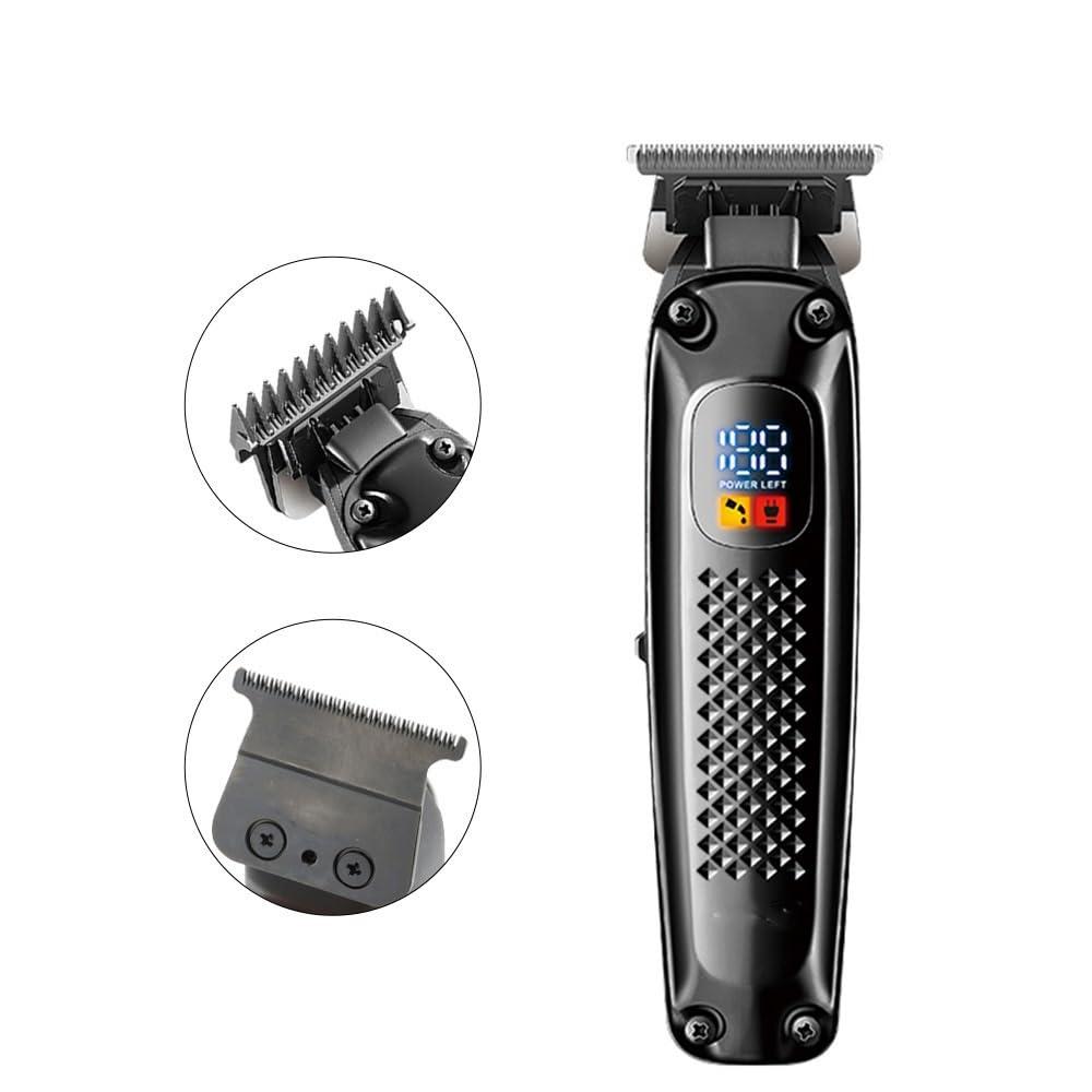 ADANTI ADANTI Hair Clippers for Men, Engraved Hair Trimmer LCD Digital Display Men\'s Special Hair Salon Electric Pusher 1400mAh Hair Clipper