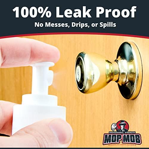 Mop Mob Leak Proof Fine Mist Spray Head 6 Pk. Plunger Sprayer Replacement Cap for Large Bottles, BPA-free 24/410 Thread Fingertip Pump Mister Top with 9.25 in. Tube for Home, Cleaning, Beauty + Hair Care