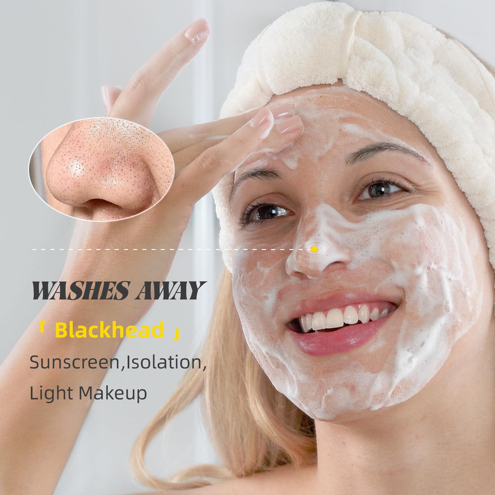 VGO VGO Facial Cleanser, Daily Face Wash of Double Care and Effects, Cleansing Mud Mask & Amino Acid Cleansing All in One Gentle Face Cleanser, 3.52 Oz