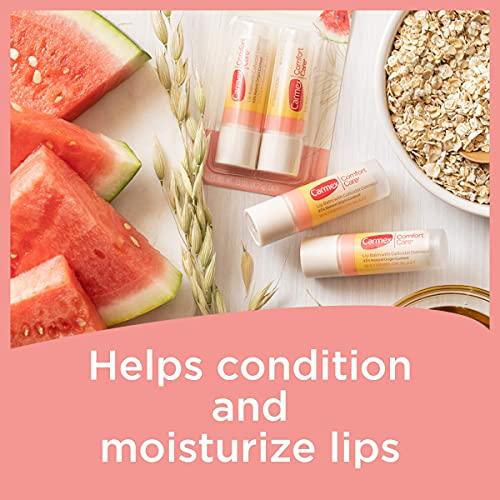 Carmex Carmex Comfort Care Lip Balm Sticks with Colloidal Oatmeal, Watermelon Blast Flavor, 6 Count (3 Packs of 2)