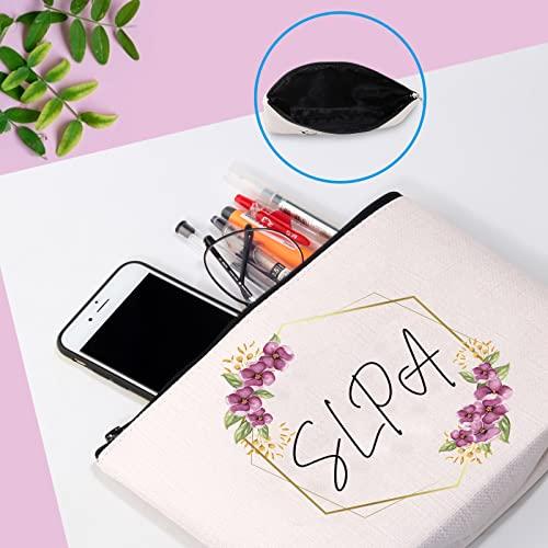 GJTIM GJTIM SLPA Speech Language Pathology Assistant Gift SLP Appreciation Gift Zipper Pouch Makeup Bag for SLP Women (SLPA Bag)