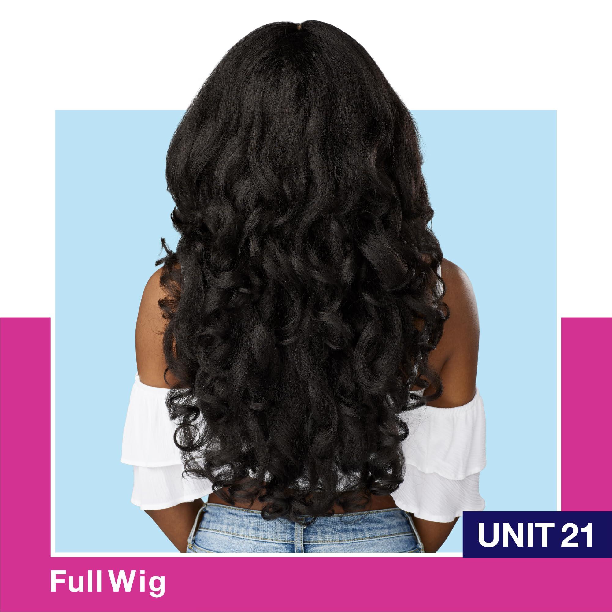 Sensationnel Sensationnel Dashly wig - unit 21 non lace cap ready to wear ear to ear lacepart synthetic (1 JETBLACK)