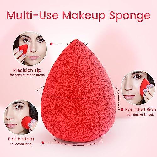 Generic 5 Pcs Makeup Sponges Set, Foundation Blending Paw Paw Sponge, Latex Free Beauty Sponges Flawless for Liquid, Cream, and Powder, Boun Boun Sponges, Multi-colored Makeup Sponges